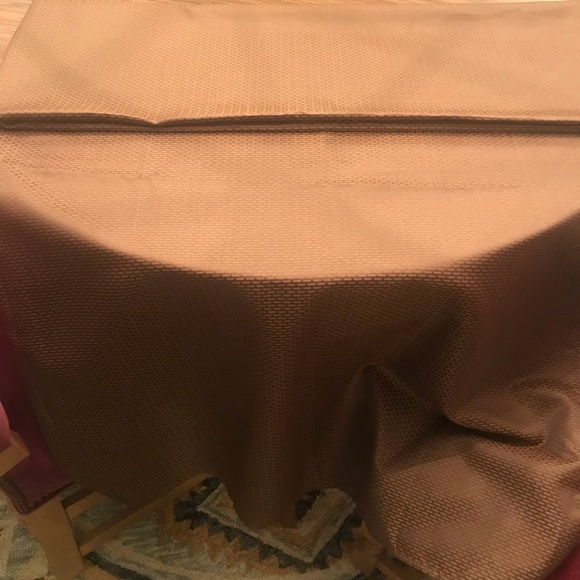 TABLE CLOTH BROWN TEXTURED FABRIC - Picture 4 of 9